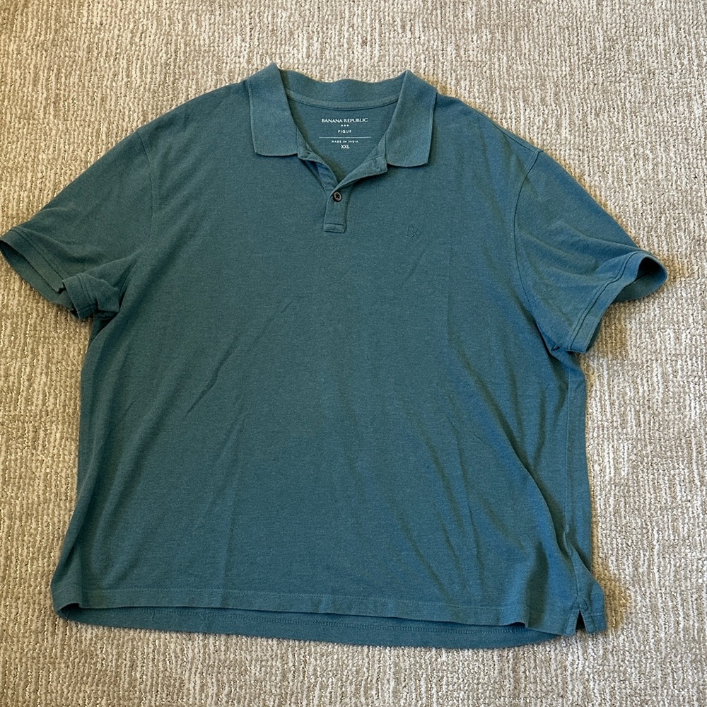 Banana Republic Men’s Dark Teal Polo Shirt